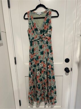 Lost + Wander Nordstrom Dress ($198) Med Tiered Maxi Floral Boho Cut Out Soze XS